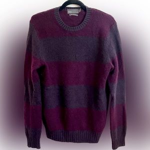 100% Cashmere Vince Striped crew neck Sweater